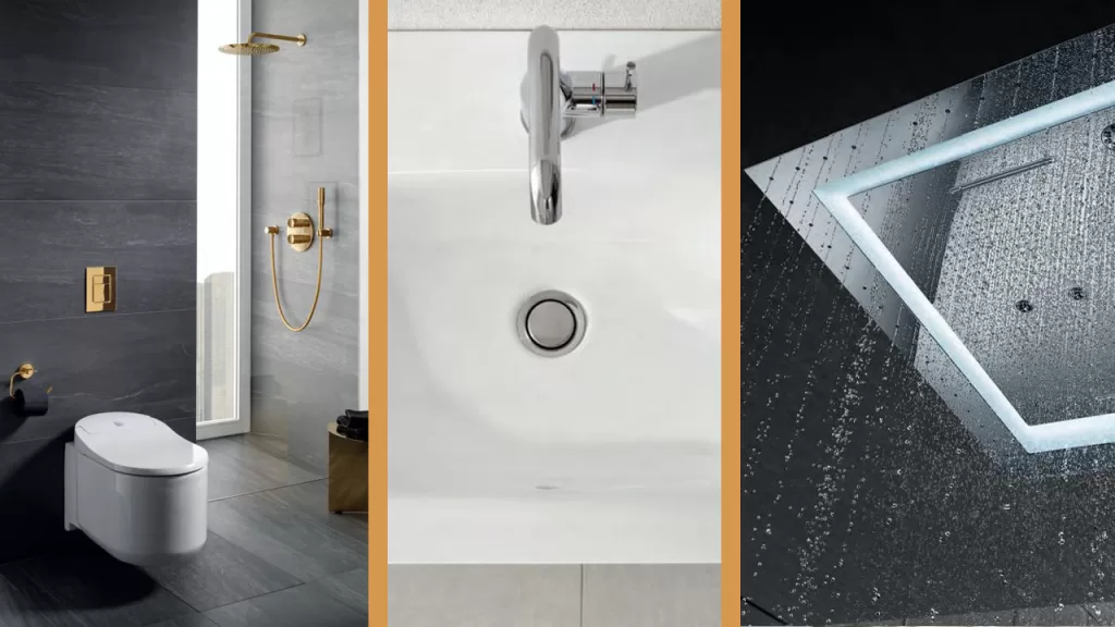 Award-winning Grohe bath mixer designs available at Al Fanar Oman