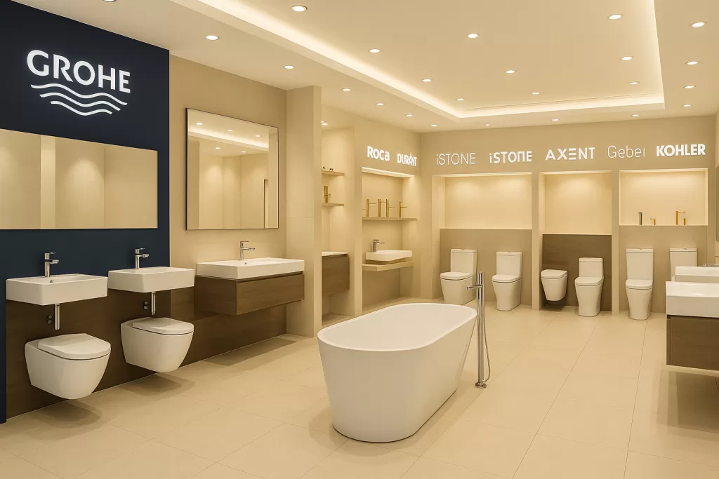 Top sanitary ware suppliers in Oman showcasing premium Grohe and international brands